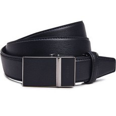 ESQUIRE 男士格紋壓紋西裝皮帶