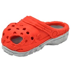 Petopia 拍拖皮婭 天然橡膠超耐咬玩具 潔牙/磨牙/漏食, 園丁鞋(紅色), 1個