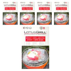 LOTUSGRILL 燒烤食物袋 鋁箔袋 8入, 24 x 35cm, 5盒