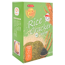 Nnutrinini 脆妮妮 海苔米餅，無糖無鹽，烘烤非油炸，獨立小包裝，10入, 海苔, 45g, 1盒