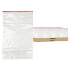 10-TEN PE夾鏈袋 透明紅線款, 24 x 17cm, 100個, 6組