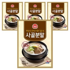 해표 사골분말, 4개, 500g