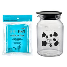 HARIO 好璃奧 牛牛冷泡拿鐵組 93 x 90 x 140mm 340g 500ml, 1組