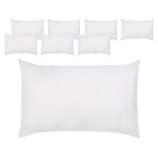 MM Shop 棉質枕芯, 白色, 8個