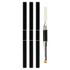 美甲刮刀雙刷圓形, 混色, 3個