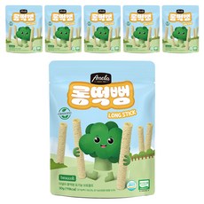 아넬라 유기농 롱떡뻥, 브로콜리, 30g, 6개