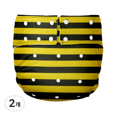 천 방수 바지 성인기저귀 09 꿀벌, 1개입, 2개