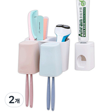 더자카 세트 컬러 칫솔걸이, A타입, 2개