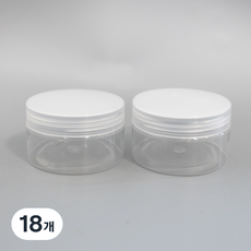 透明PET簡易奶油容器100g, 單色, 18個