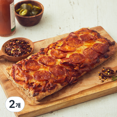 브로드카세 발효종 통밀 페퍼로니 포카치아 피자빵, 310g, 1개입, 2개