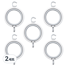 씨로이 구김제로 잡화걸이 5p, 그레이, 2세트