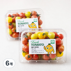 우일팜 GAP 인증 젤리 토마토, 700g, 6팩