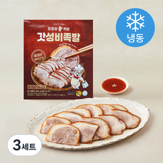 장충동왕족발 갓성비 순살 족발 180g x 2개입 + 새우믹스맛 양념 15g x 2개입 세트 (냉동), 3세트