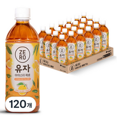 맥널티커피 유자 아이스티 제로, 120개, 500ml