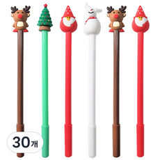 X-MAS 중성펜 0.5mm, 랜덤 발송, 30개