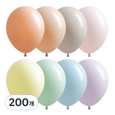 Joy Balloon 25cm氣球, 馬卡龍混色, 200個