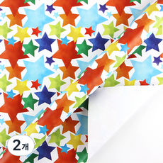 미소로운 선물 포장지 43 x 300 cm, 별, 2개