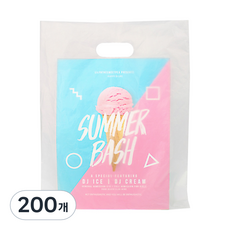 BEST PACK HD透明環形塑膠購物袋 39號, 200個, 半透明 素色