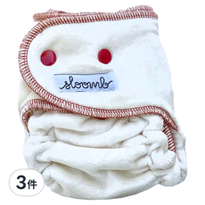 sloomb VHLC 超柔軟絨面有機竹棉夜用布尿布, LOAM, 3件