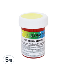 Chefmaster 凝膠型檸檬黃食用色素, 28.35克, 5個