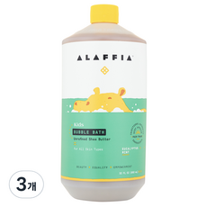 [쿠팡수입] 알라피아 에브리데이 시어 베이비즈 앤 업 버블바스 유칼립투스 민트, 3개, 950ml