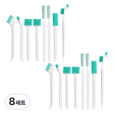 모나코올리브 욕실 평정 변기 디테일 청소솔 8종 세트, 혼합색상, 8세트