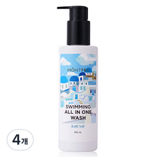 몽프라 수영장 염소 케어 올인원 워시 블랑솝, 300ml, 4개