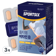 Nucare SPORTSIX Optimum 維生素B, 3個, 30錠, 27g