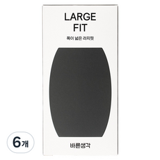 바른생각 라지핏 일반형 콘돔, 12개입, 6개