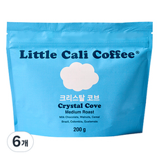 Little Cali 水晶灣咖啡豆, 完整咖啡豆(未研磨), 200g, 6個