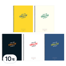 핑크풋 포라인 영어 원링노트, 혼합색상, 10개