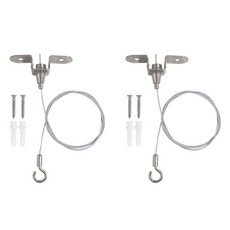 선반나라 천정부착 와이어 걸이, 혼합 색상, 2개입