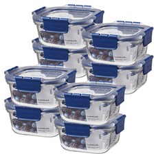 락앤락 탑클라스 정사각 밀폐용기 500ml, 8개