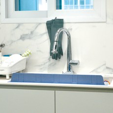 【La Reenne】75cm寬水槽矽膠水柵欄 100%國產, 藍色, 1個