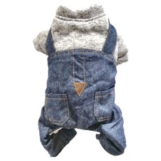 SassyDog 針織四腳, 藍色 + 灰色, 1件