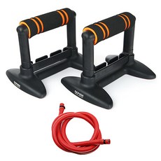 지디 익스푸시 푸쉬업바 + 튜빙밴드 9kg 세트, 빨강, 1개