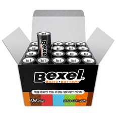 Bexel 鹼性電池 AAA, 20件, 1個