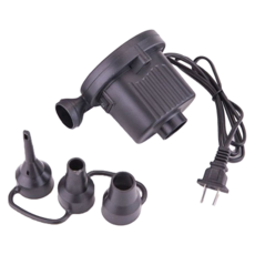 家車兩用強力電動充氣泵 313g, 黑色, 1個
