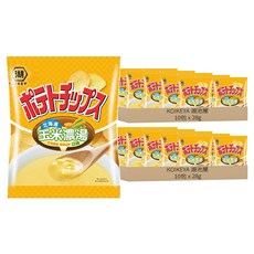 KOIKEYA 湖池屋 卡辣姆久平切洋芋片 北海道玉米濃湯口味, 28g, 20包