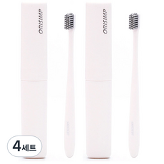 베러바이즈 휴대용 양치 칫솔 2p + 케이스 2p 세트 04 화이트, 4세트