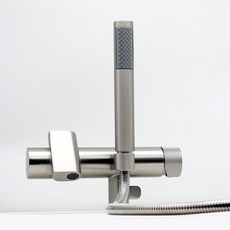 siiwon 무광 다이얼 핸들 스테인리스 샤워 욕조 수전 SB2-600 방문설치, 1개