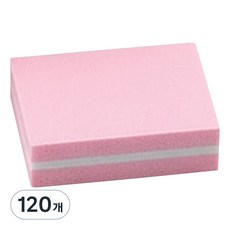 OON 미니 양면 스펀지 샌딩 블럭 핑크, 120개