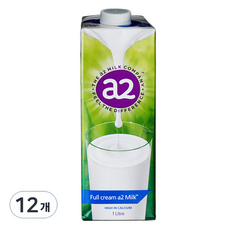 에이투밀크 단백질 우유, 1L, 12개