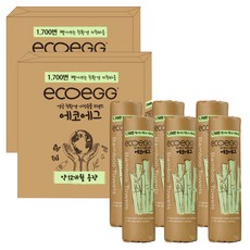 ecoeGG 可重複水洗1700次廚房紙巾, 6包, 2捲