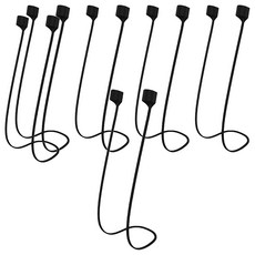 小麥購物 耳機防丟繩 6g, 黑色, G393, 6條