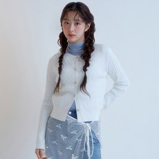 로엠 여성용 케이블 가디건