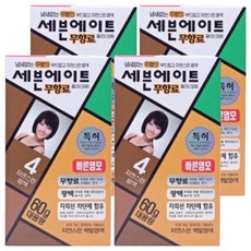 Seven Eight 無味染髮劑, 4號天然棕色, 4盒