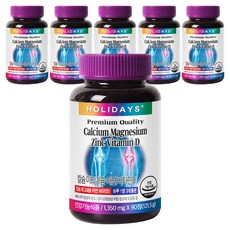 홀리데이즈 칼슘마그네슘아연비타민D, 90정, 6개