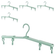 可折摺疊衣架 35 x 7.5cm 290g, 綠色, 5個