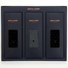 pierre cardin 皮爾卡登 男士紳士圓點中筒襪3雙禮盒組 + 提袋